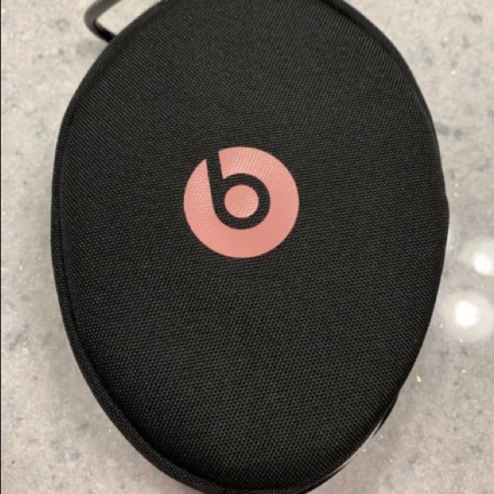 Rose gold beats wireless headphones